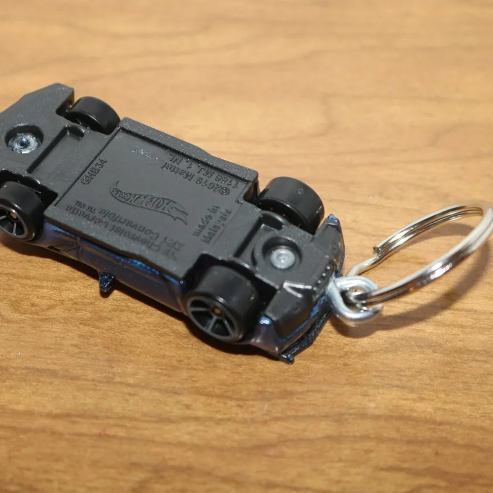 COPY - Hot Wheels Factory Fresh Corvette CUSTOM keychain